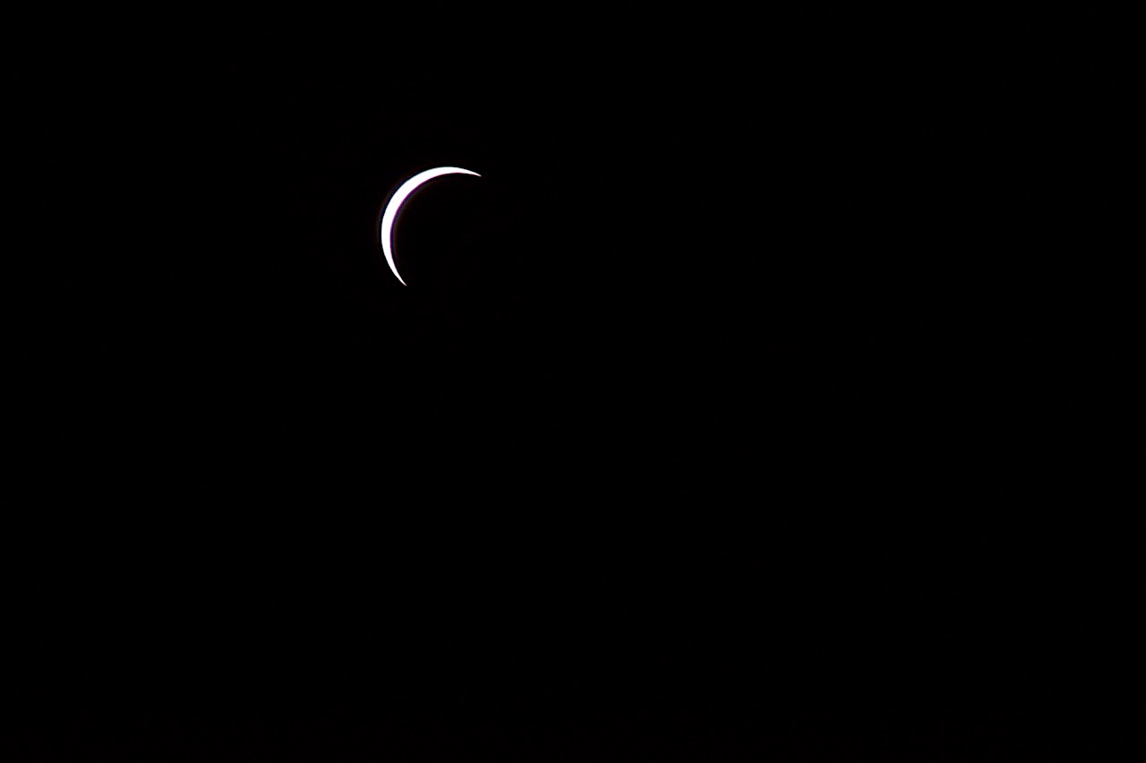 crescent moon eclipse