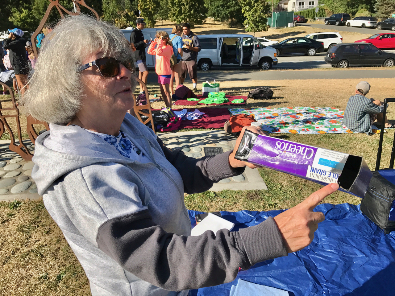 Cereal boxes were popular viewers too. Photo by Patrick Robinson