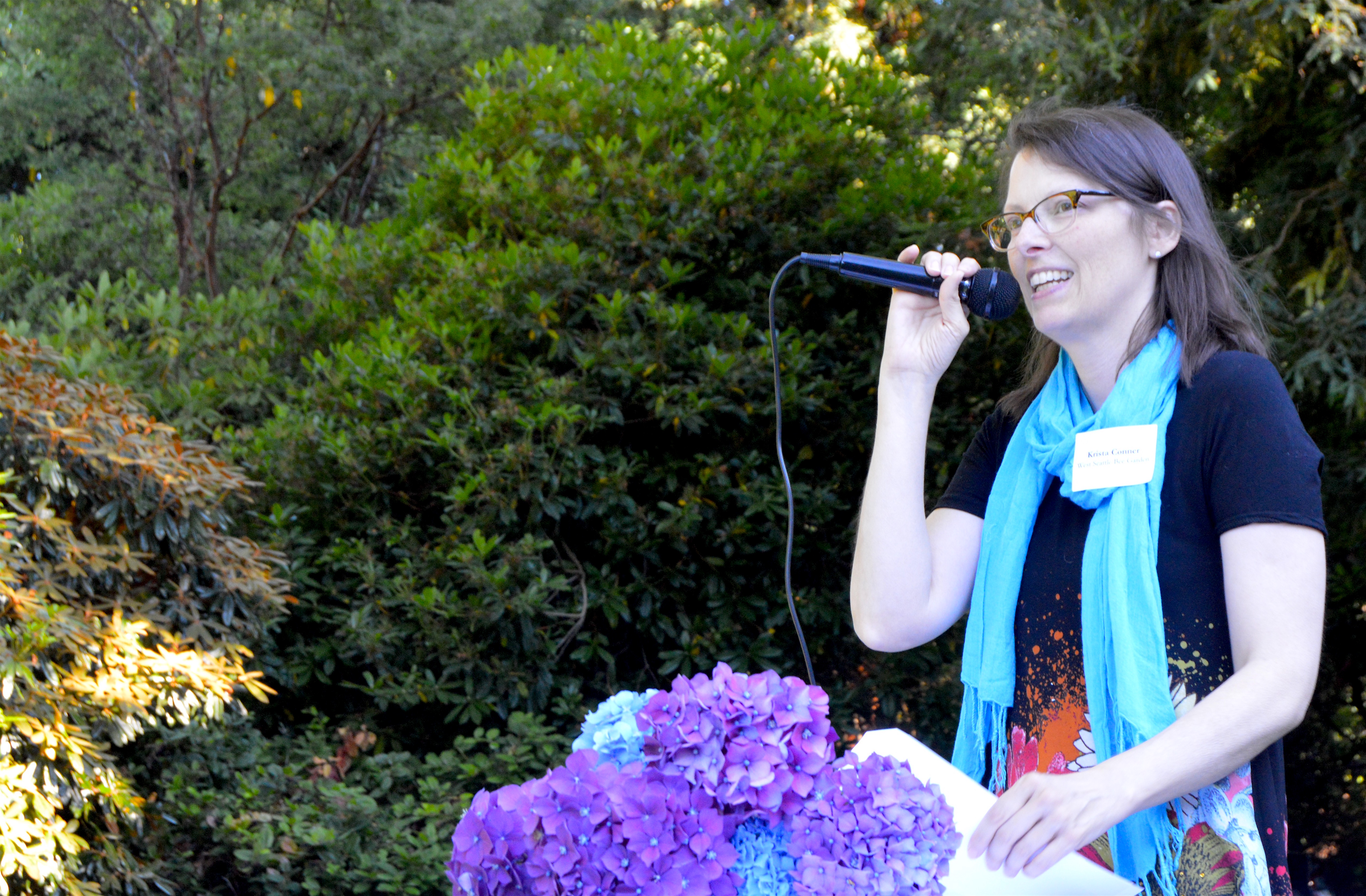 Krista Conner, with the West Seattle Bee Garden