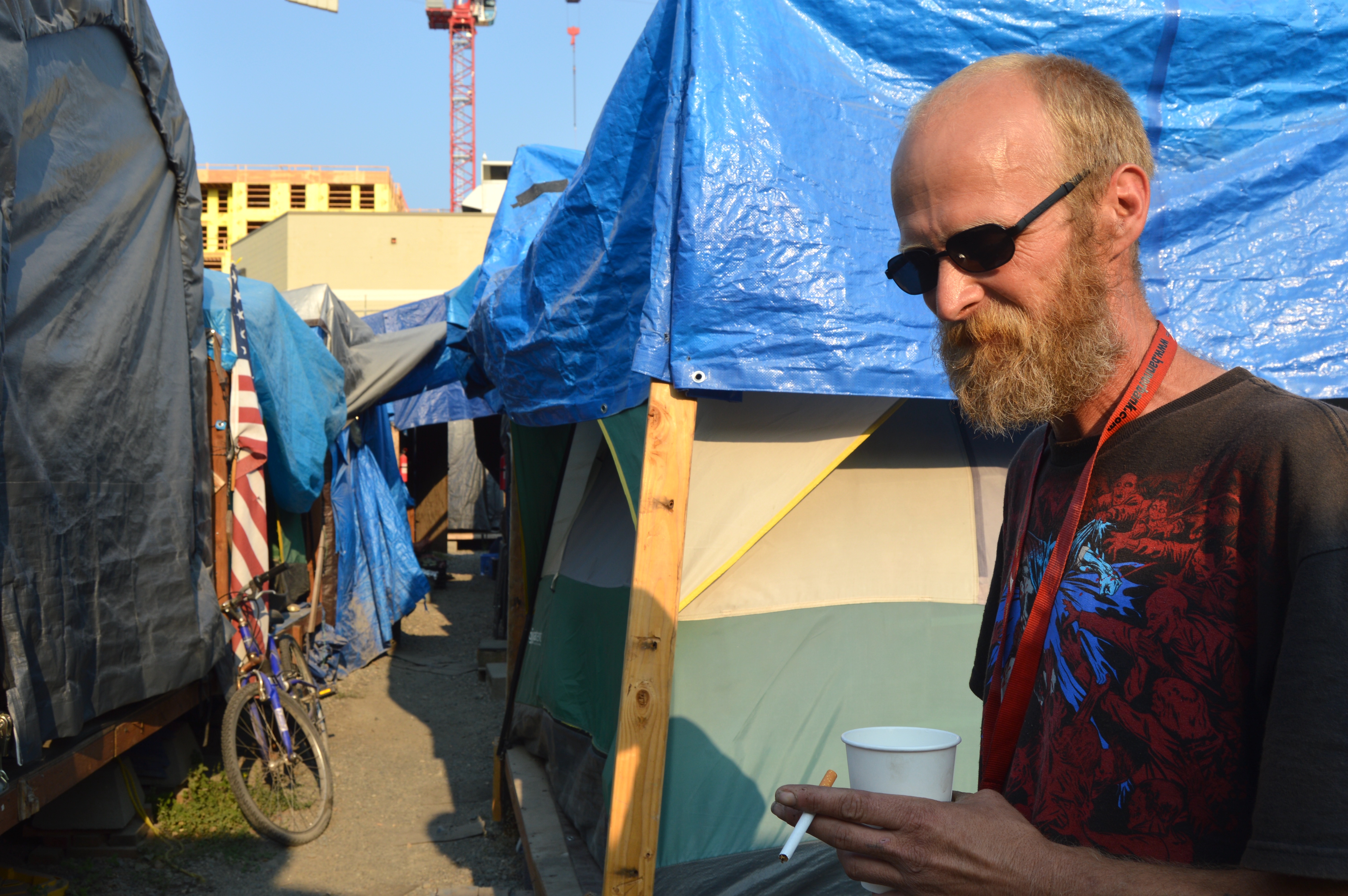 Michael Lee Clifton, a resident at Tent City Interbay