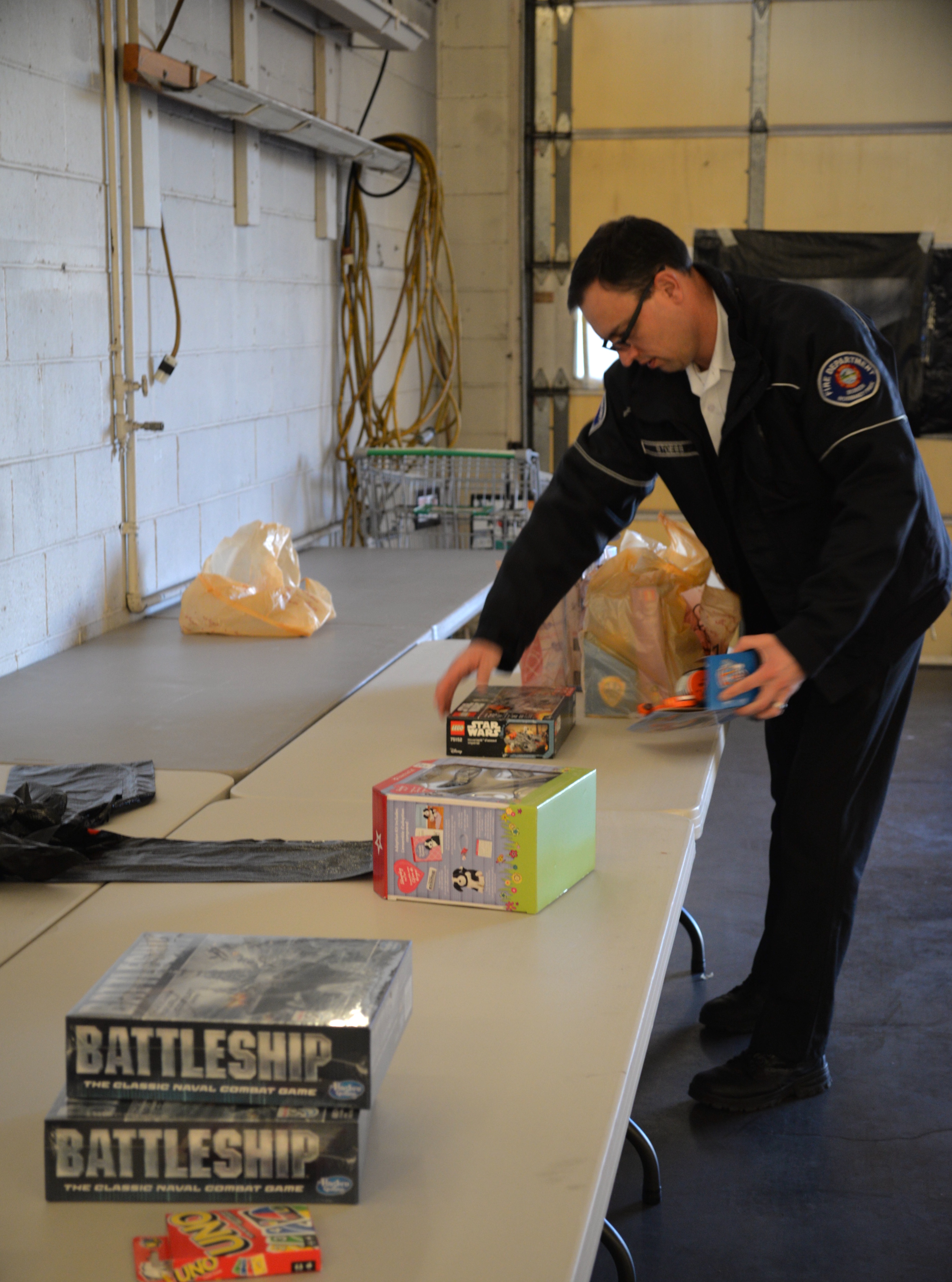 Capt. George Stoess, fire inspector, said fewer donations have been coming in this year for the King County Fire District #2’s annual Holiday Outreach. 