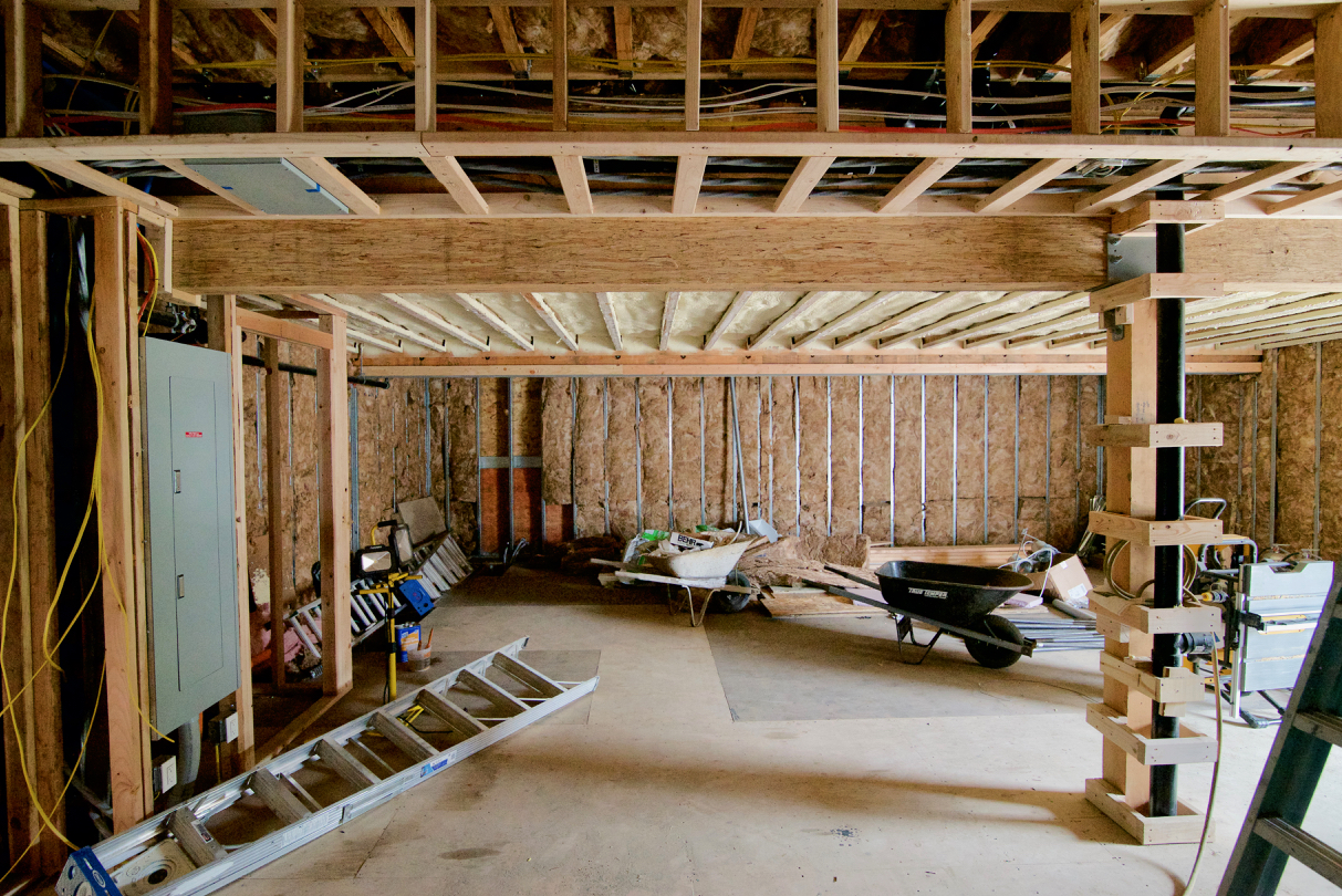 Kitchen area at the Alki Homestead. 