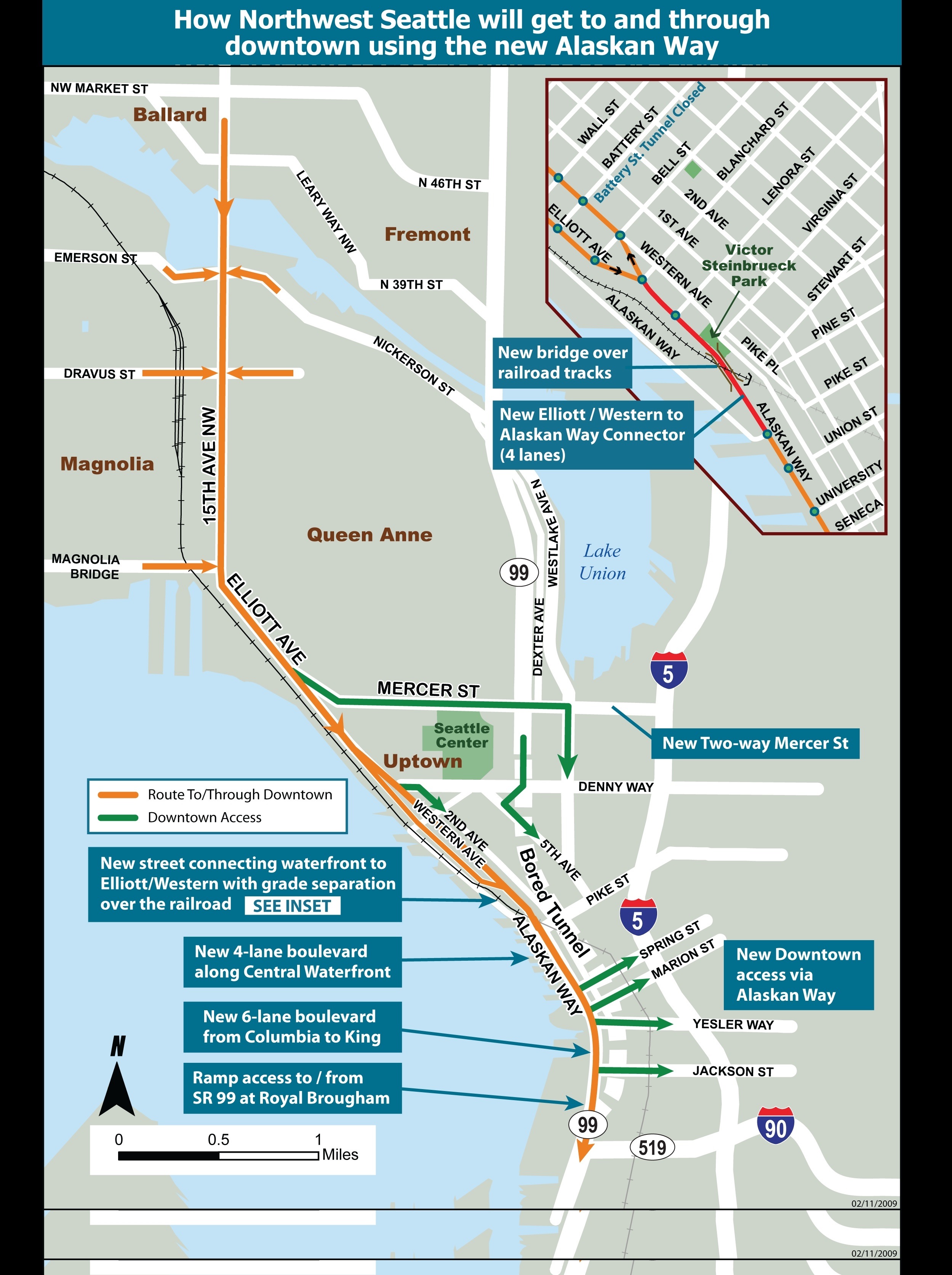 Bored tunnel plans now include alternative routes to Ballard | Westside ...