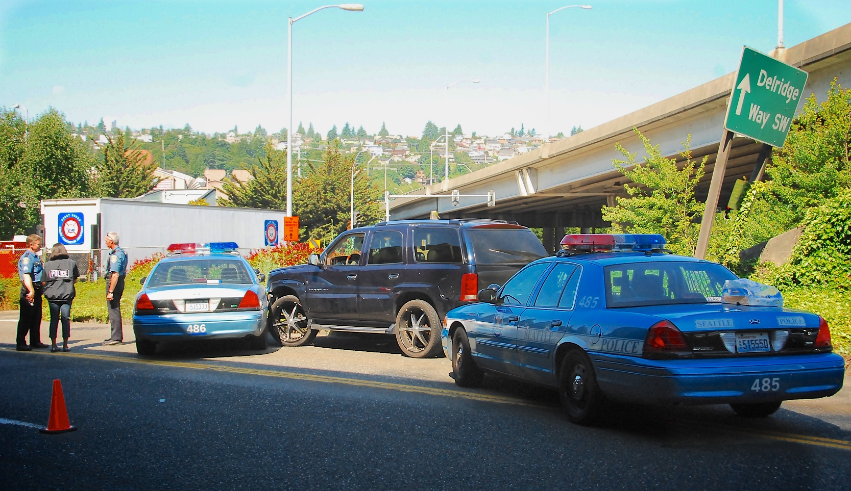 Update Suspect Rams Four Police Cars And Was Chased On Delridge Westside Seattle 4906