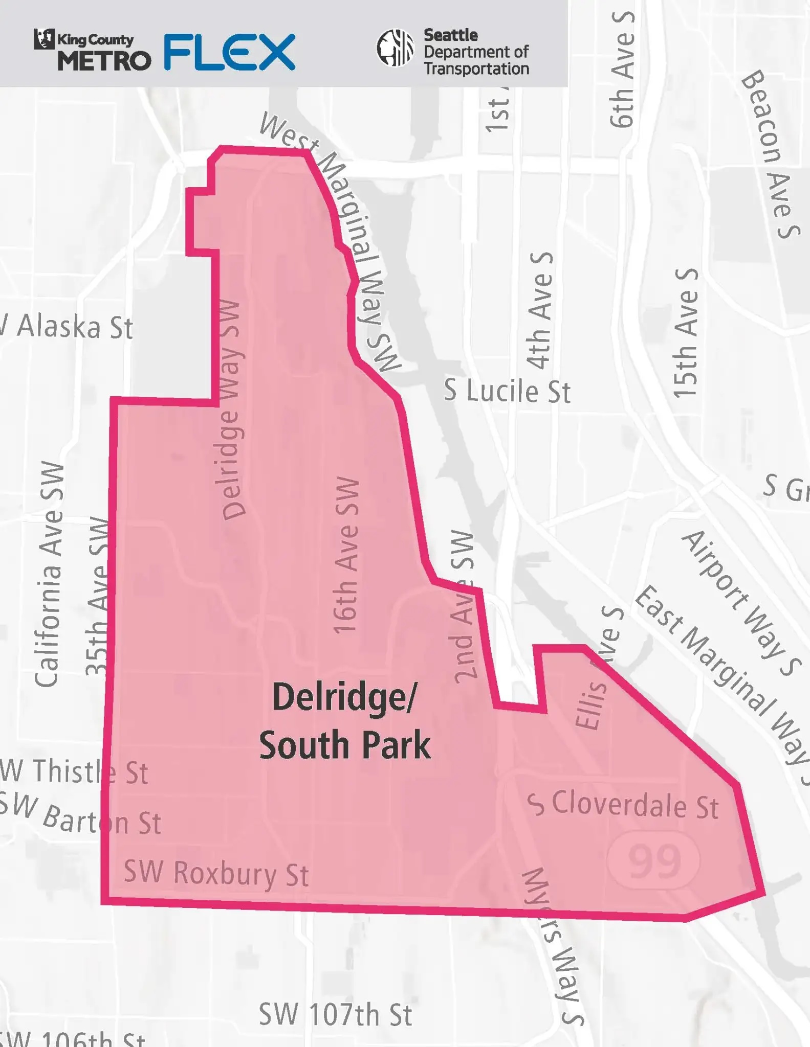 Delridge Flex map