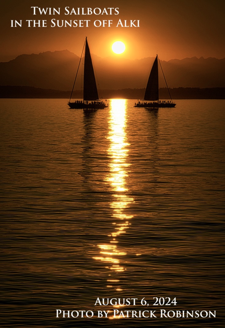 Saliboats at sunset