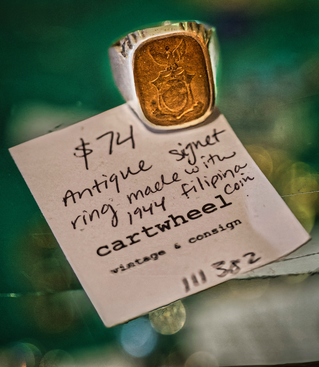 An antique signet ring