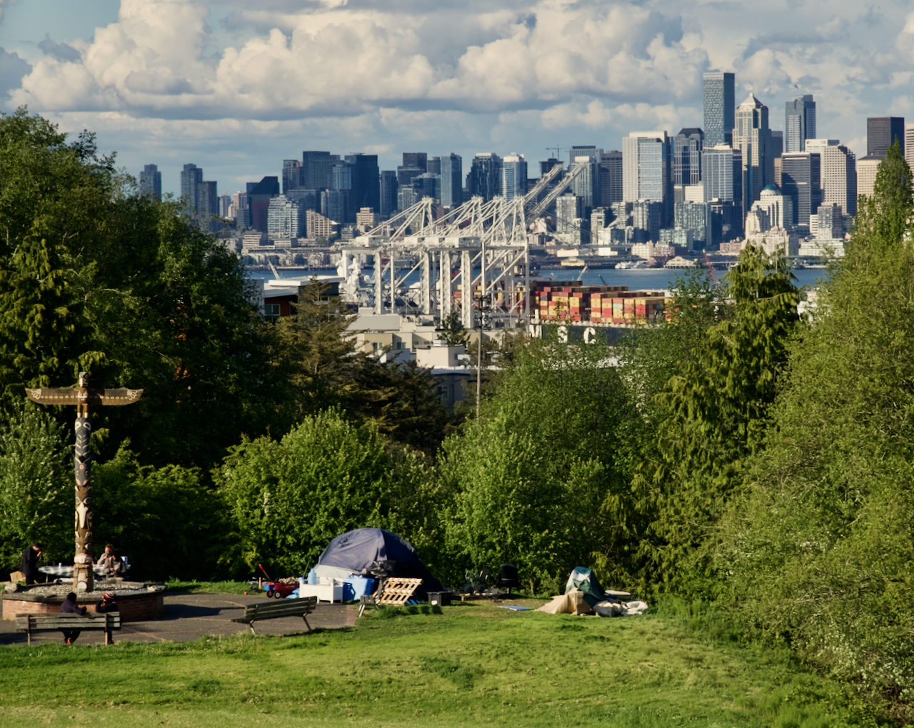 totem pole park occupied