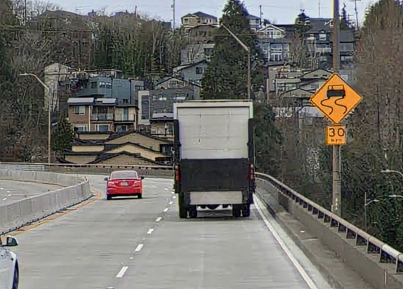 Sign on the bridge