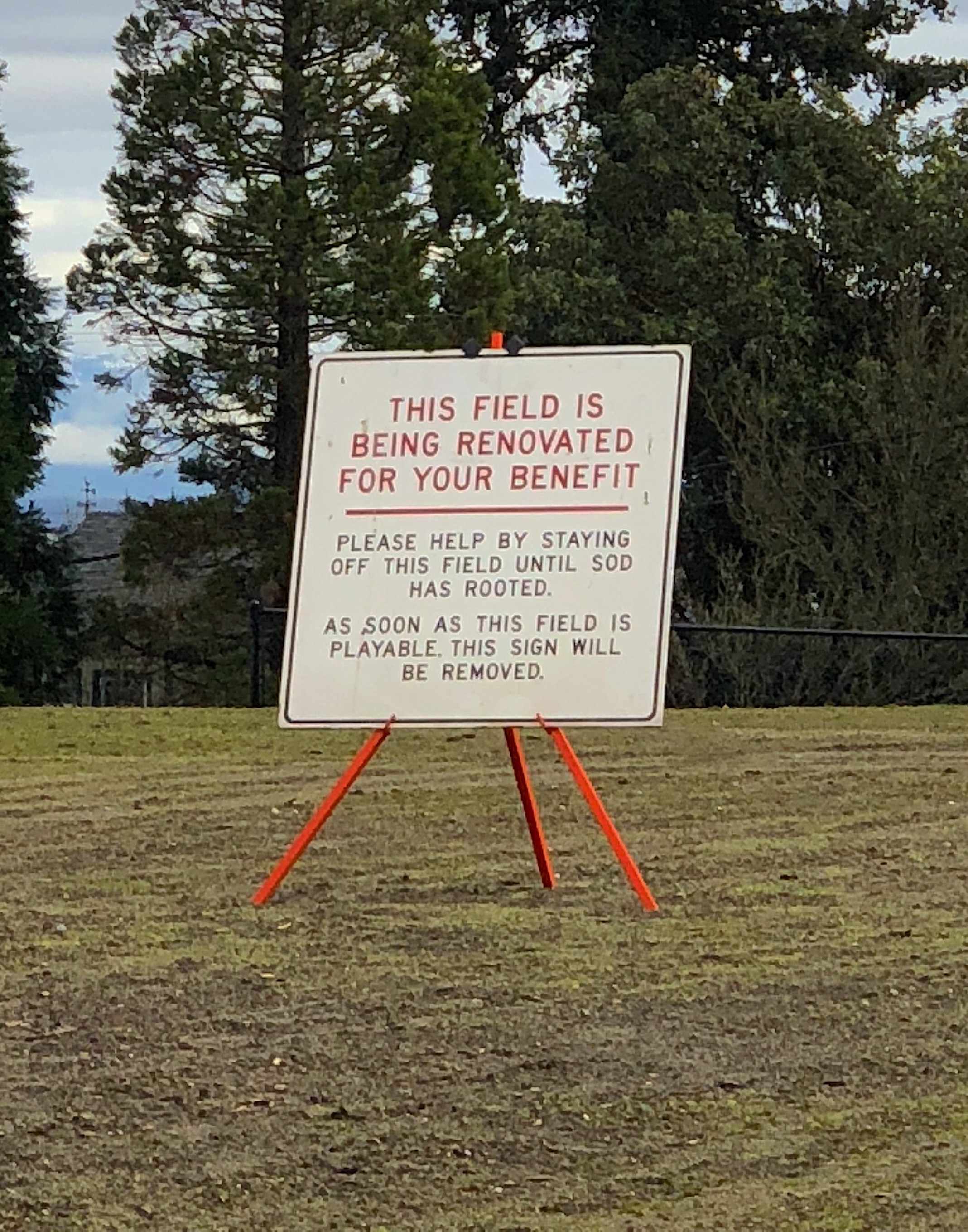 renovation sign