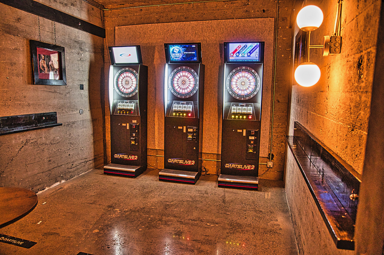 Three dart machines