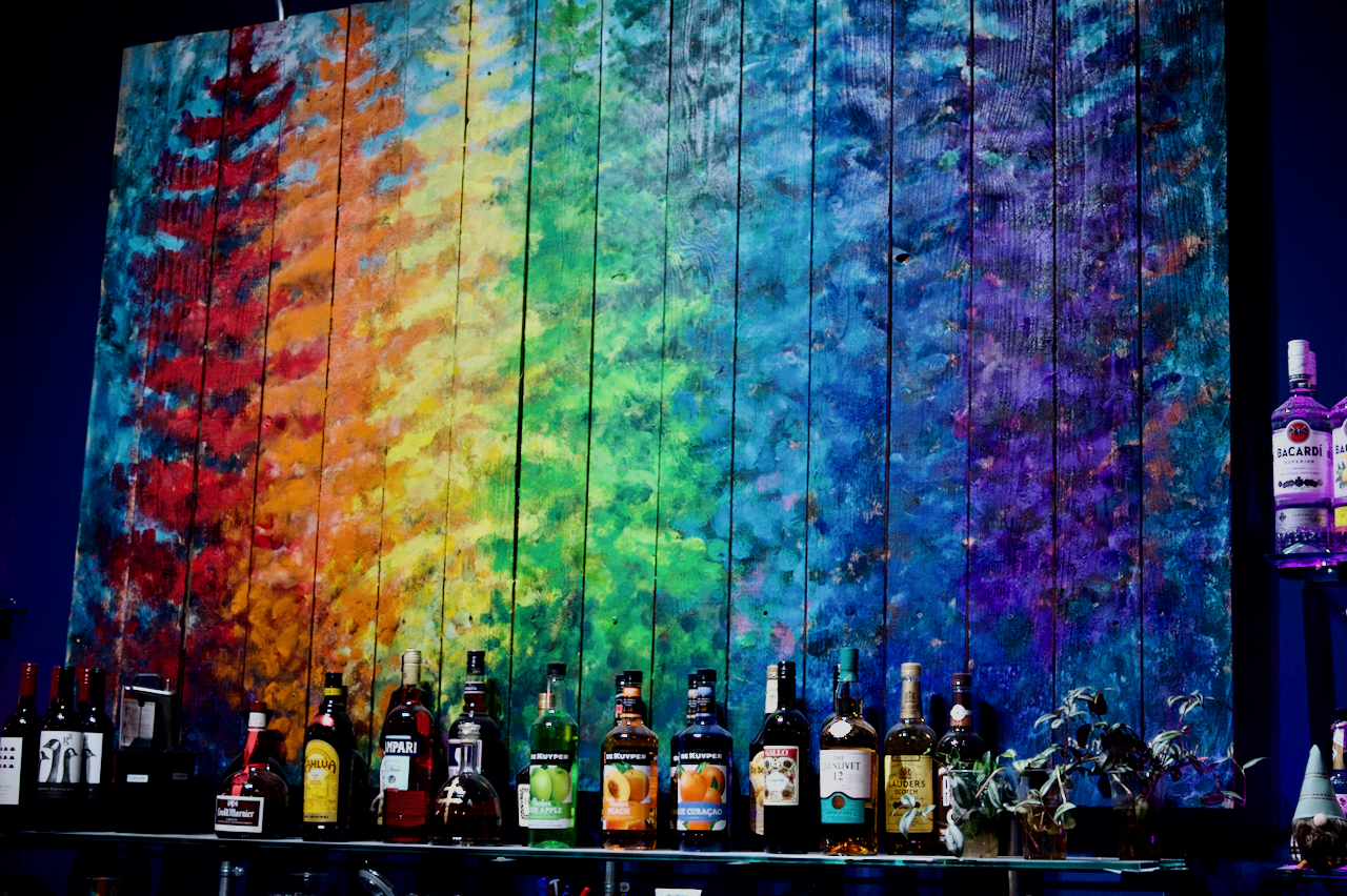 Rainbow wall