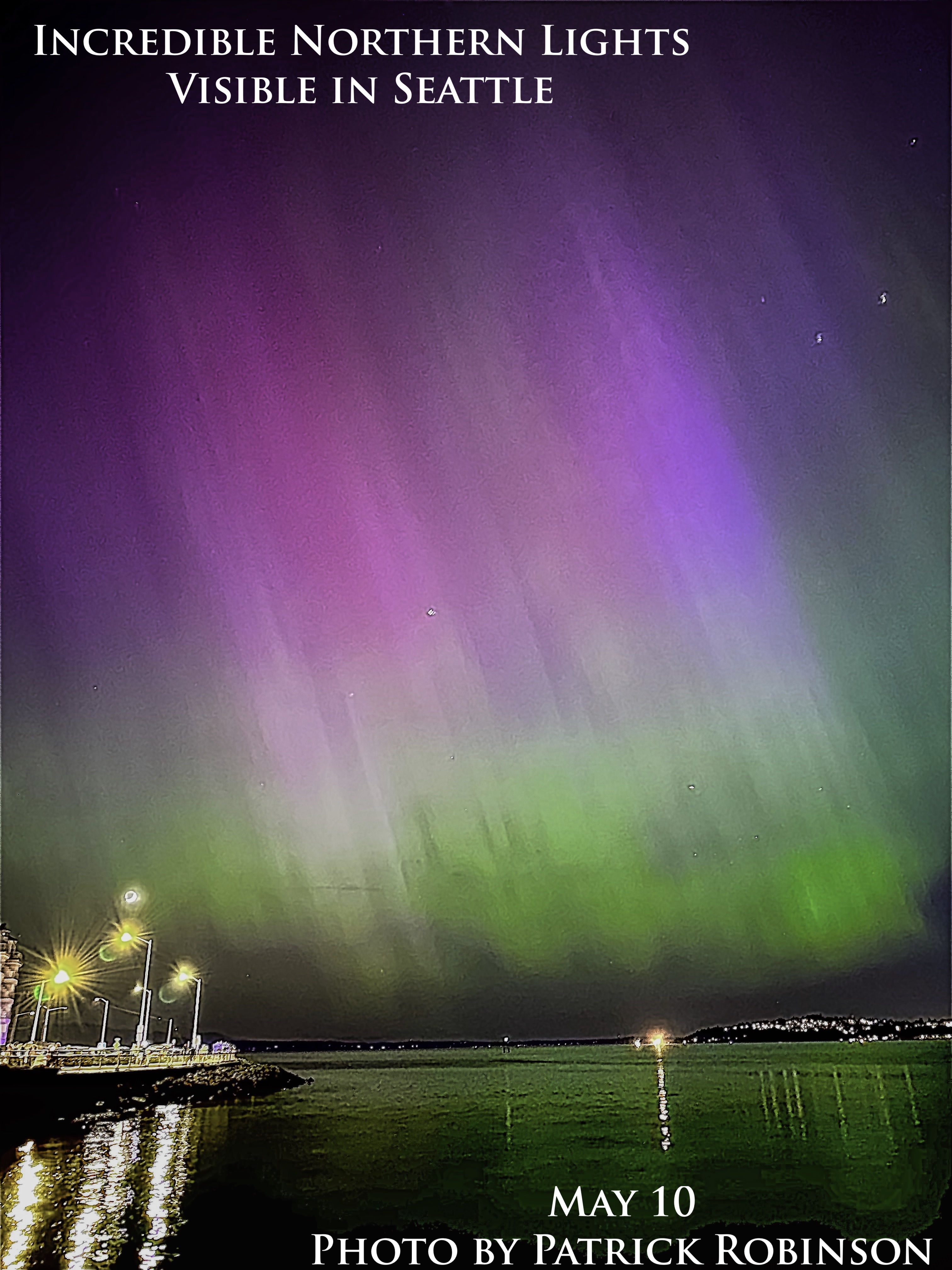 Aurora over Seattle