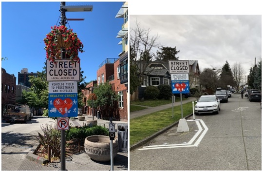 street closed signs