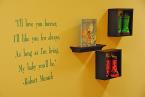 The walls are decorated with thoughtful quotes.Photo by Patrick Robinson