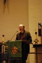 Our Redeemer Pastor Steve Grumm speaks. SHARE at Calvary Photo 3 A.jpg