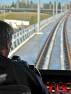 Light rail driver's view. Photo by Patrick Robinson drivers view.jpg