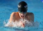 Robert Hughes of Marine Hills shows his winning stroke in the boys 11-12 50 yard breaststroke. IMG_6172 5x7 300dpi.jpg