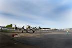 On the tarmac at Boeing Field the B-17 prepares for takeoff. Photo by Patrick Robinson B-17 On the tarmac.jpg