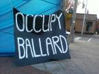 Photo by Lina Raymond September marked the start of the international Occupy Movement. Ballardites got involved and one Ballardite even got arrested in Washington D.C. in November. Locally, Ballardites joined protests in the U-District, Westlake Park, and downtown. A man’s effort to start a campout in Ballard failed.