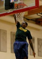 This is one of a few dunks in the game.