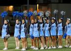 The Mt Rainier cheer squad performs at halftime.