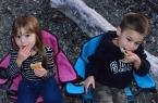 Mia and Colin had their very first 'S'mores at the Seahurst Park event.