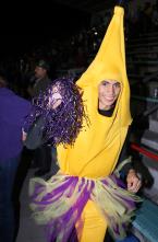 Mr Banana man with pompom & tutu.