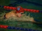 Kennedy swimmer, Nancy Cong, swimming the 100 yard breaststroke in a recent meet against Highline, Tyee, Evergreen at the Foster pool.She won in a time of 1:10.05.
