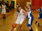 The Lady Lions' Shelane Lorenz dribbling the ball in a game against Three Rivers Christian  on Friday.