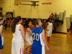 The Lady Lions' Erin Jones is at the line, taking a free throw shot, in a game against the Three Rivers Christian Eagles on Friday.