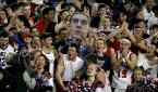 Kennedy Catholic fans show their effervescent enthusiasm for a TV camera.