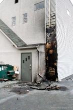 The damage from the fire. Photo by David Rosen