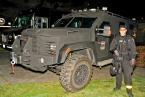 A SWAT vehicle was on hand. Photo by David Rosen