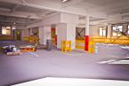 With a little more work remaining the upstairs covered parking area will hold 23 cars. Photo by David Rosen