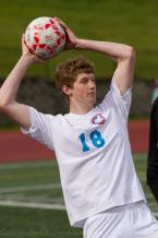 #18 prepares to put the ball in play. Photo by Greg McCorkle