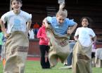 Of course official Hersey's Track & Field Games gunny sacks were used in the gunny sacks races.