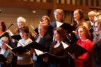The chancel choir sings 'Requiem,' one of Rev. Kratz's favorite hymns. It was composed by Eliza Gilkyson in response to the 2004 Asian tsunami. Photo by Ben Ackers