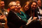 The guest of honor and his family soak up the unfolding musical merriment. Photo by Ben Ackers