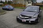 This Honda Accord was involved in the collision. Photo by David Rosen