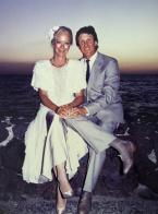 Linnea and David at their wedding in Mauna Kea, 1987.