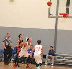 The Lions' JJ Young, doing a nice job of blocking-out for a Neah Bay shot.  Photo by Ed Shepherd