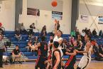 The Lions' Stan Domingo, releasing a shot against Neah Bay. Photo by Ed Shepherd