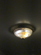 A light fixture full of water.