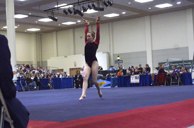 Stern on the floor Feb. 20. BHS State Gymnast Photo 1.jpg