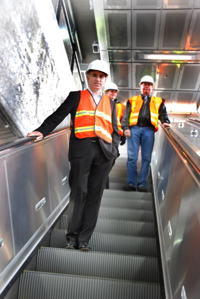 Dow Constantine DowOnEscalator.jpg
