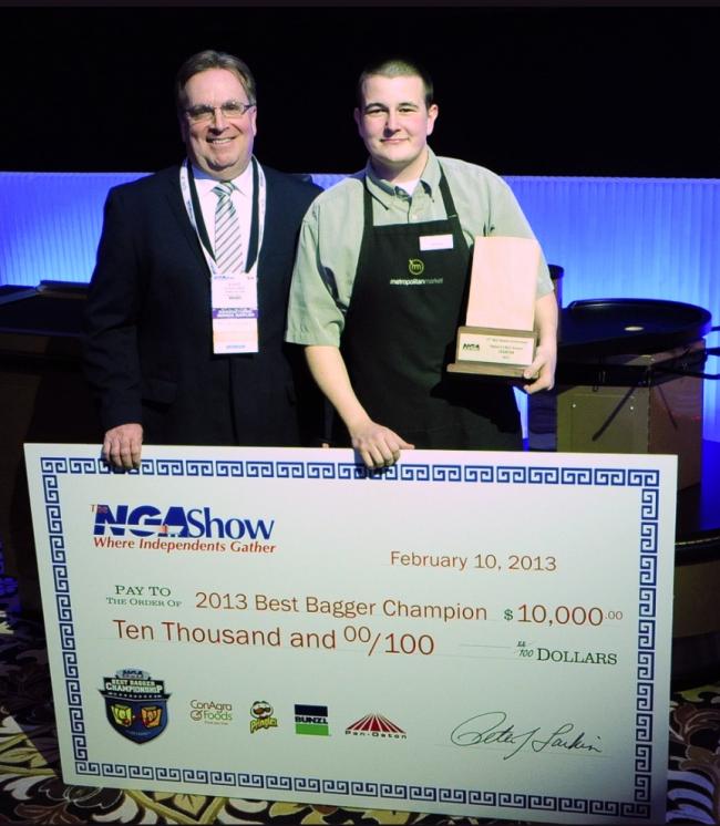 UPDATE Andrew Borrachini wins national "Best Bagger" Championship